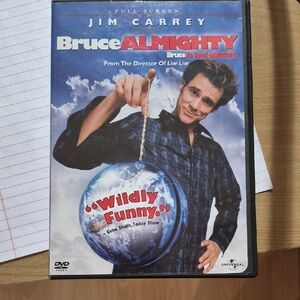 Universal Bruce Almighty DVD with Blue and Red Cover